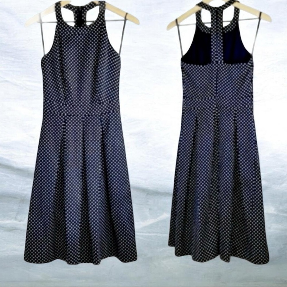 The Limited Navy Polkadot Dress